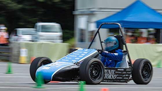 The racing car of the University of Tokyo Formula Factory