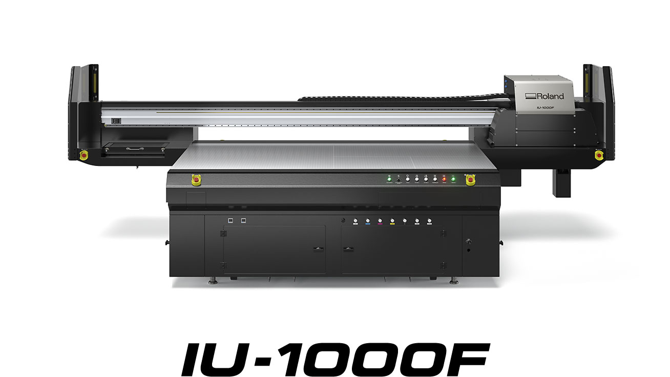 IU-1000F large-format UV-LED flatbed printer