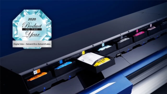 Alt TrueVIS TR2 ink wins 2020 Printing United Alliance Product of the Year award.