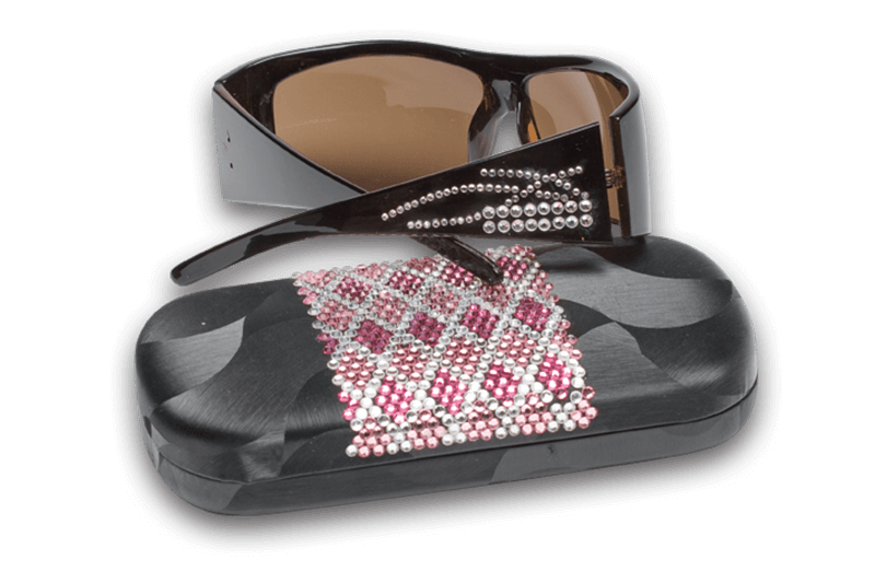 EGX-30A custom rhinestone sunglasses
