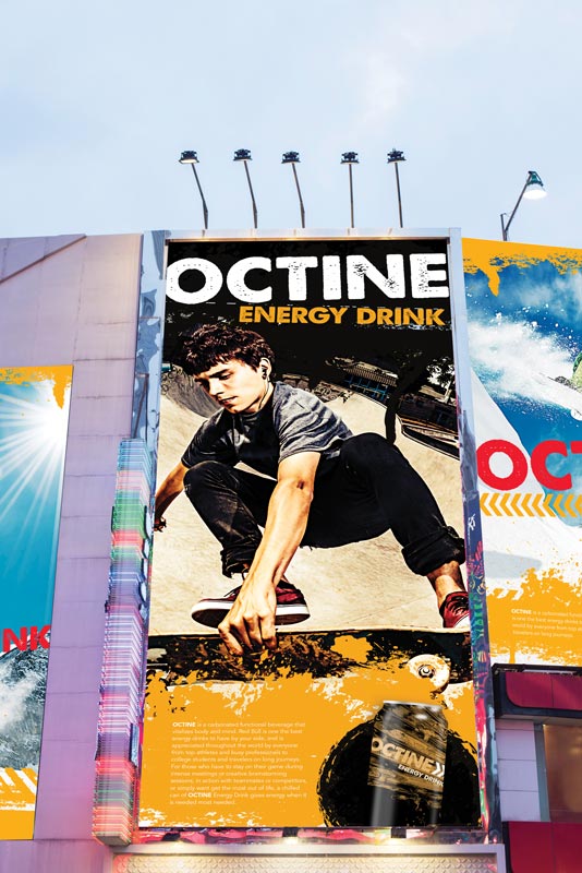 Octone Energy Drink banner - SG Series Printer/Cutters