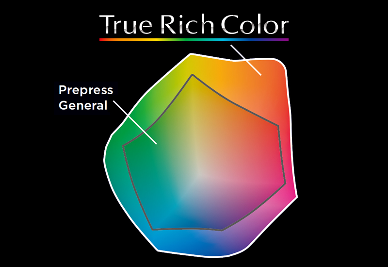 True Rich Color - Gamut chart