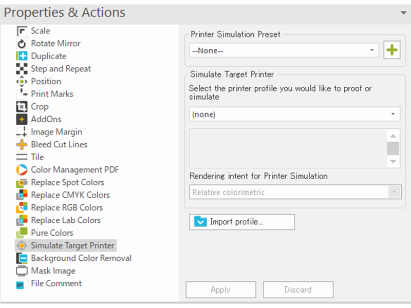Simulate Target Printer